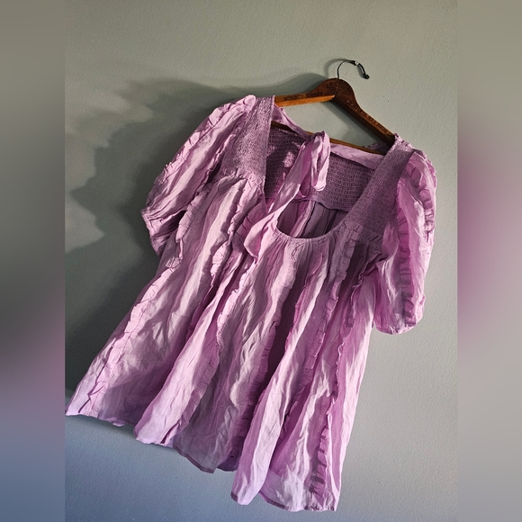 Free People More To Ruffle Top New Size XL - Picture 7 of 10